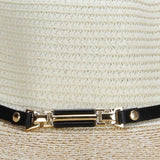 FabSeasons Drip Shade Beige Hat with belt