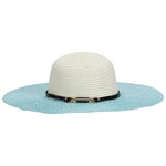 FabSeasons Drip Shade Blue Hat with belt