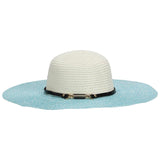 FabSeasons Drip Shade Blue Hat with belt