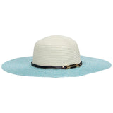 FabSeasons Drip Shade Blue Hat with belt