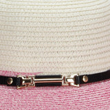 FabSeasons Long Brim Pink & Beige Beach and Sun Hat for Women & Girls freeshipping - FABSEASONS