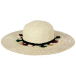 FabSeasons Plain Long Brim Beige Beach and Sun Hat for Women & Girls freeshipping - FABSEASONS