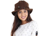 FabSeasons Simple Dark Brown Fancy Cloche for Women & Girls freeshipping - FABSEASONS