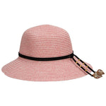 FabSeasons Short Falling Brim Pink Beach and Sun Hat