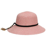 FabSeasons Short Falling Brim Pink Beach and Sun Hat