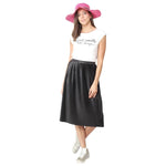 FabSeasons Long Brim Pink Beach and Sun Hat for Women & Girls