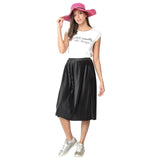 FabSeasons Long Brim Pink Beach and Sun Hat for Women & Girls