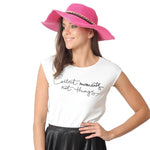 FabSeasons Long Brim Pink Beach and Sun Hat for Women & Girls freeshipping - FABSEASONS