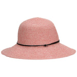FabSeasons Plain Falling Brim Pink Beach and Sun Hat