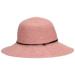 FabSeasons Plain Falling Brim Pink Beach and Sun Hat