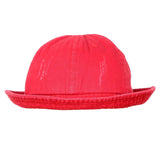 FabSeasons Solid Unisex Washed Red Cotton Bucket Hat & Cap