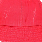 FabSeasons Solid Unisex Washed Red Cotton Bucket Hat & Cap