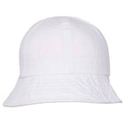 FabSeasons Solid Unisex Washed White Cotton Bucket Hat & Cap