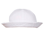 FabSeasons Solid Unisex Washed White Cotton Bucket Hat & Cap