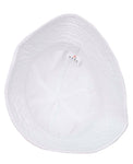 FabSeasons Solid Unisex Washed White Cotton Bucket Hat & Cap