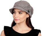 FabSeasons Plain Brown Foldable Cotton Fashion Cloche