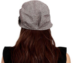 FabSeasons Plain Brown Foldable Cotton Fashion Cloche