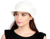 FabSeasons Plain Cream Foldable Cotton Fashion Cloche