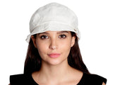 FabSeasons Plain Cream Foldable Cotton Fashion Cloche