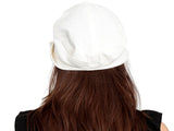 FabSeasons Plain Cream Foldable Cotton Fashion Cloche