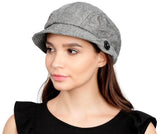 FabSeasons Plain Grey Foldable Cotton Fashion Cloche