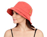 FabSeasons Foldable Orange Beach Cloche