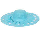 FabSeasons Long Blue Brim Beach Sun Hat