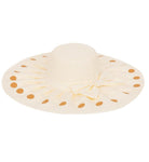 FabSeasons Long Cream Brim Beach Sun Hat