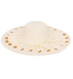 FabSeasons Long Cream Brim Beach Sun Hat