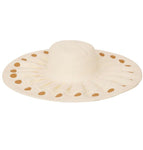 FabSeasons Long Cream Brim Beach Sun Hat