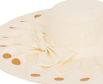 FabSeasons Long Cream Brim Beach Sun Hat