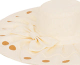 FabSeasons Long Cream Brim Beach Sun Hat