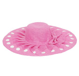 FabSeasons Long Pink Brim Beach Sun Hat