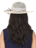 FabSeasons Beige Long Brim Floppy Beach Hat