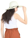 FabSeasons Cream Life's Good Printed Beach Hat