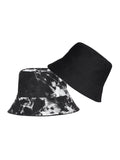 FabSeasons Black Reversible Tie-Dye Bucket Hats