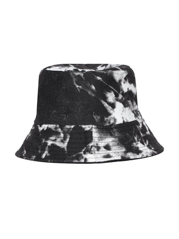 FabSeasons Black Reversible Tie-Dye Bucket Hats