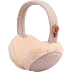 FabSeasons Simple Beige Winter Outdoor Ear Muffs