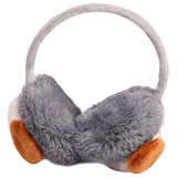 FabSeasons Grey Winter Outdoor Puppy face Ear Muffs