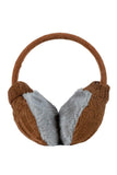 FabSeasons BrownGrey Knitted Winter Outdoor Ear Muffs