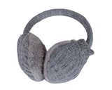 FabSeasons Grey Knitted Winter Outdoor Ear Muffs