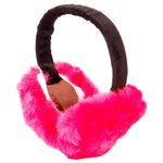 FabSeasons Pink Faux Fur Winter Outdoor Ear Muffs