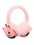 Fabseasons BabyPink Checkered Winter Ear Muffs for Kids (6+ years) and Adults