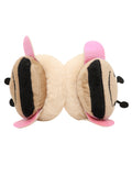 Fabseasons Beige Checkered Winter Ear Muffs for Kids (6+ years) and Adults