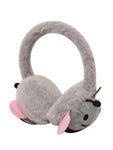Fabseasons Grey Checkered Winter Ear Muffs for Kids (6+ years) and Adults