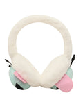 Fabseasons White Checkered Winter Ear Muffs for Kids (6+ years) and Adults