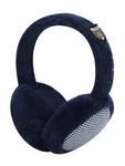 Fabseasons Checkered Blue Winter Ear Muffs for All Ages: Keep Warm Outdoors