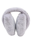 Fabseasons Checkered Grey Winter Ear Muffs for All Ages: Keep Warm Outdoors