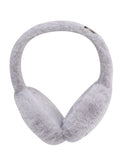 Fabseasons Checkered Grey Winter Ear Muffs for All Ages: Keep Warm Outdoors