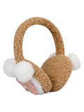 Fabseasons Brown Pompom Winter Ear Muffs for Kids and Adults: Keep Warm Outdoors
